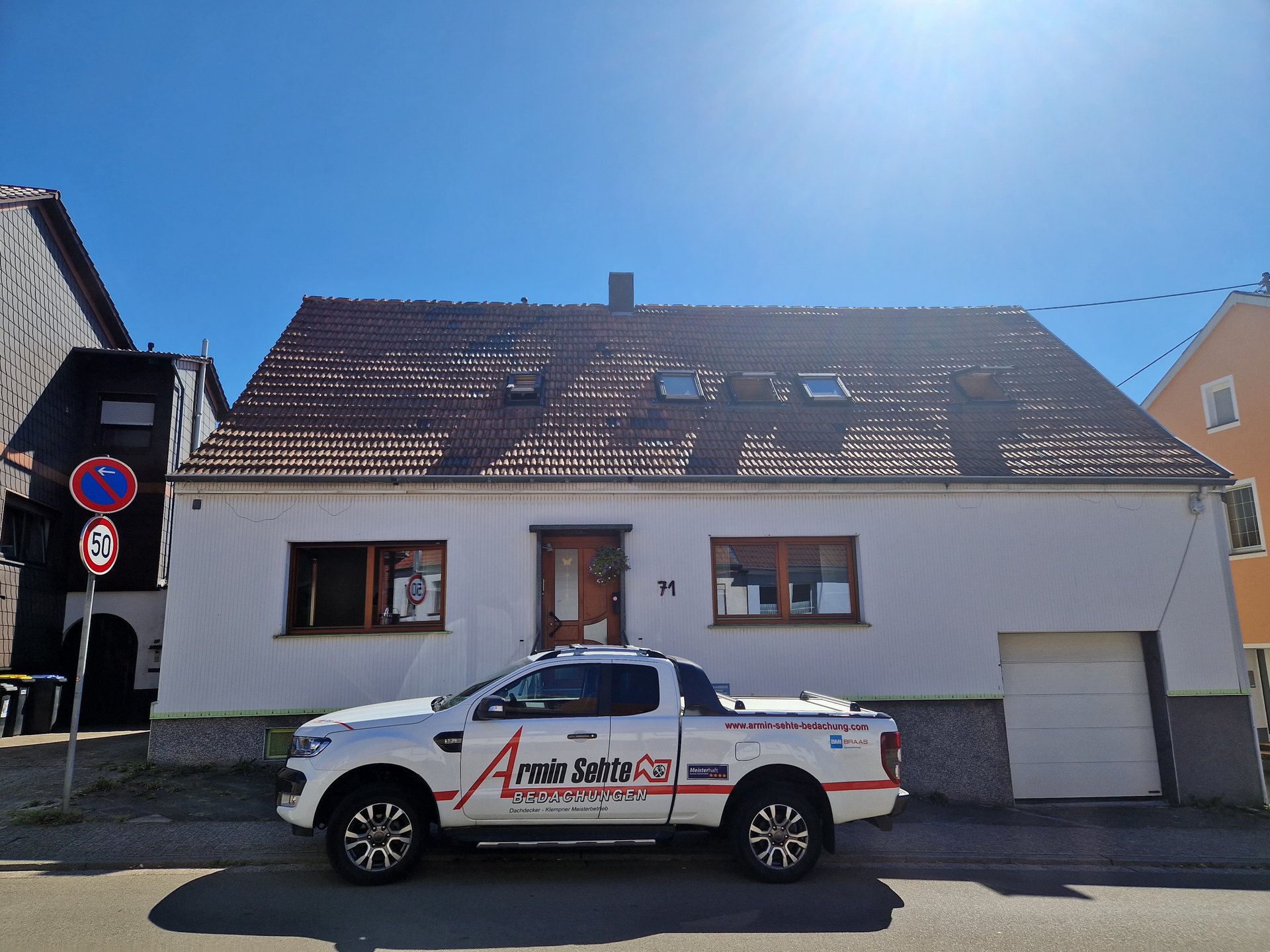 Dach vor dem Neubau – Steildach Einfamilienhaus