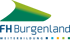 FH Burgenland WEITERBILDUNG Logo mit grün-blauem Bogen und farbigen Quadraten.