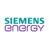 Siemens Energy Logo: „SIEMENS“ in Türkis, „energy“ in Lila.