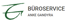 Logo von Büroservice Anke Gandyra mit einem grünen, geschwungenen Buchstaben G als grafisches Element.
