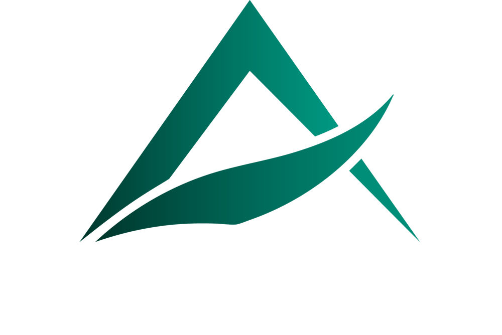 Cura Group Logo mit einem stilisierten grünen "A" über dem Schriftzug "Cura Group".