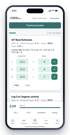 Die Trainings-App auf dem Handy: eine laufende Trainingseinheit mit Sätzen, Gewichten, Wiederholungen und Pausenuhr