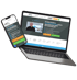 Laptop und Smartphone zeigen die Webseite von Nord Airclean zur Reinigung von Lüftungsanlagen und Energiekosteneinsparung.