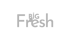Graues "Big Fresh"-Logo auf dunkelgrünem Hintergrund.