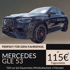 Weißes BMW M4 Competition Cabrio, Schriftzug: "Ab 115€ Tagesmiete. HÜTO-CARS."