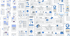 Eine Collage aus verschiedenen digitalen Benutzeroberflächen-Elementen wie Kalendern, Formularen und Ordnern.