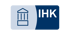 Logo der IHK mit stilisiertem Gebäude und Text "IHK"