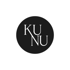 Schwarzer Kreis mit dem weißen Text „KUNU“ in zwei Zeilen.
