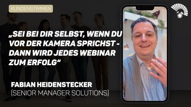 Fabian Heidenstecker über Rhetorik vor der Kamera