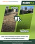Vorher-Nachher-Vergleich: kahler Gartenboden und ein perfekt grüner Rasen.