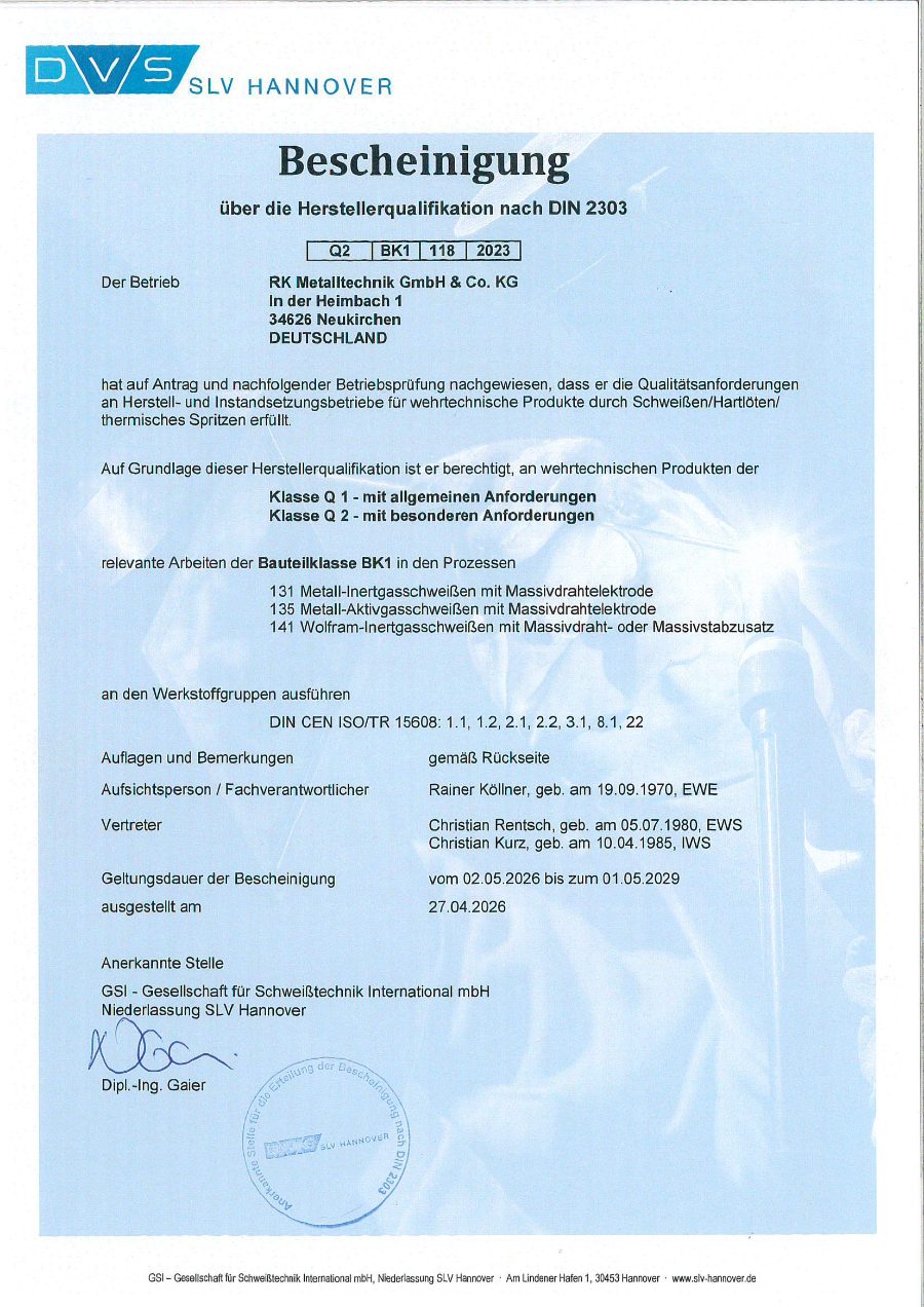 Herstellerqualifikation Wehrtechnik