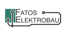 Logo von Fatos Elektrobau, mit einem stilisierten Stromkreis und dem Firmennamen.