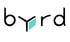 Das Byrd-Logo mit dem Wort „byrd“ in Schwarz und einem dreidimensionalen, türkisfarbenen Y.