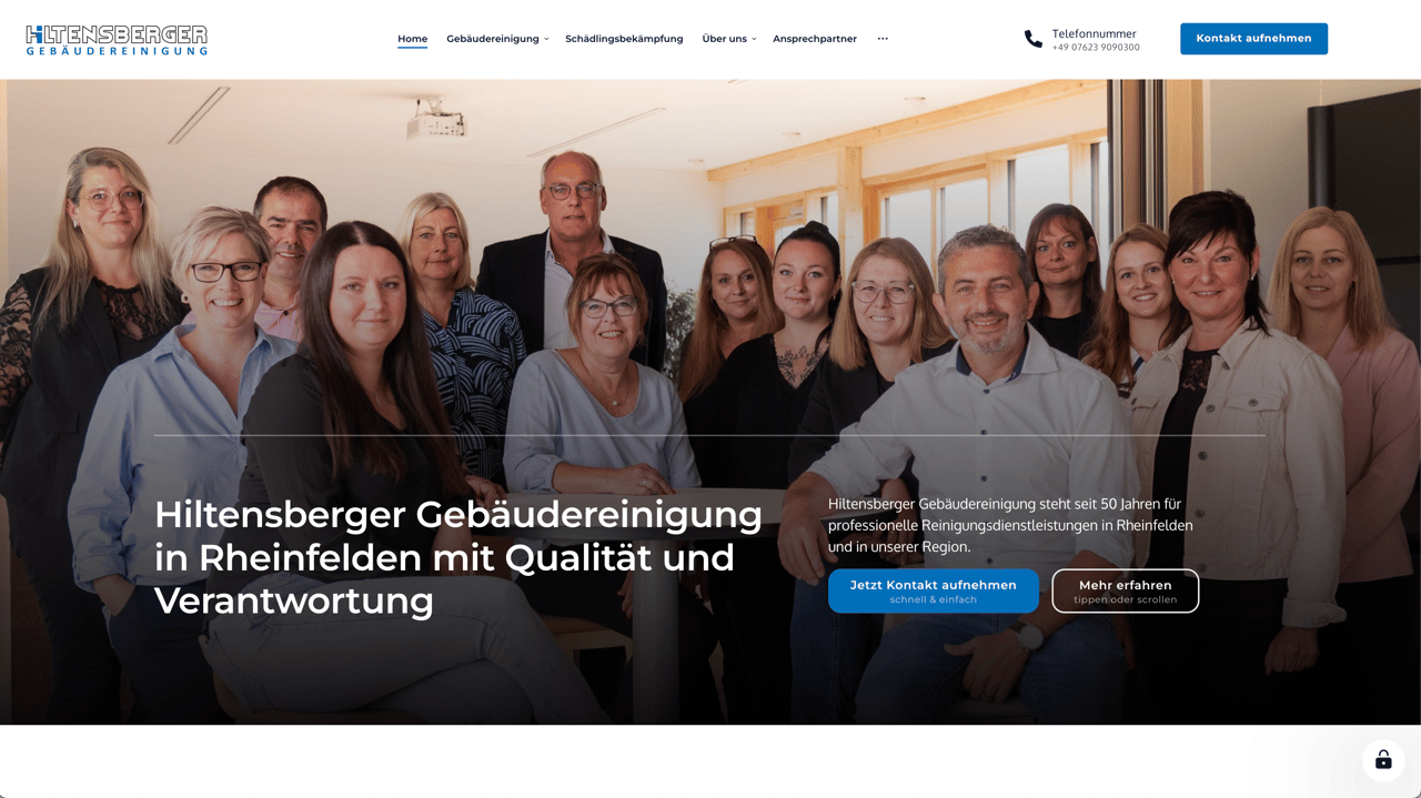 Team der Hiltensberger Gebäudereinigung