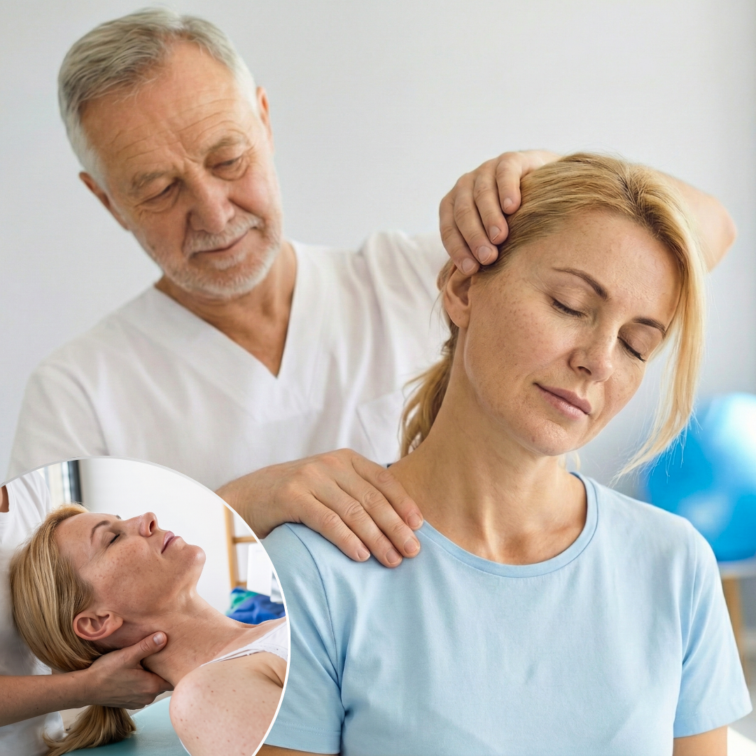 Physiotherapeut Halswirbel Streckung