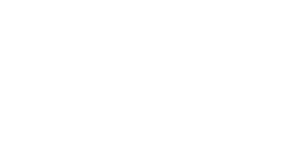 Allraunde Illustration  Design Logo, weiße Schrift mit einem Strich darüber welcher in zwei Blättern mittig aufbricht