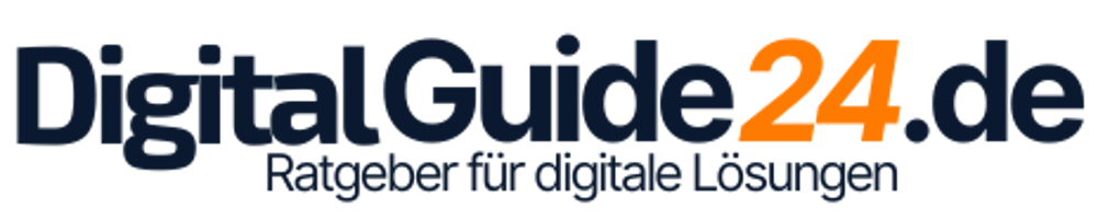 DigitalGuide24.de Logo mit dem Text "Ratgeber für digitale Lösungen".