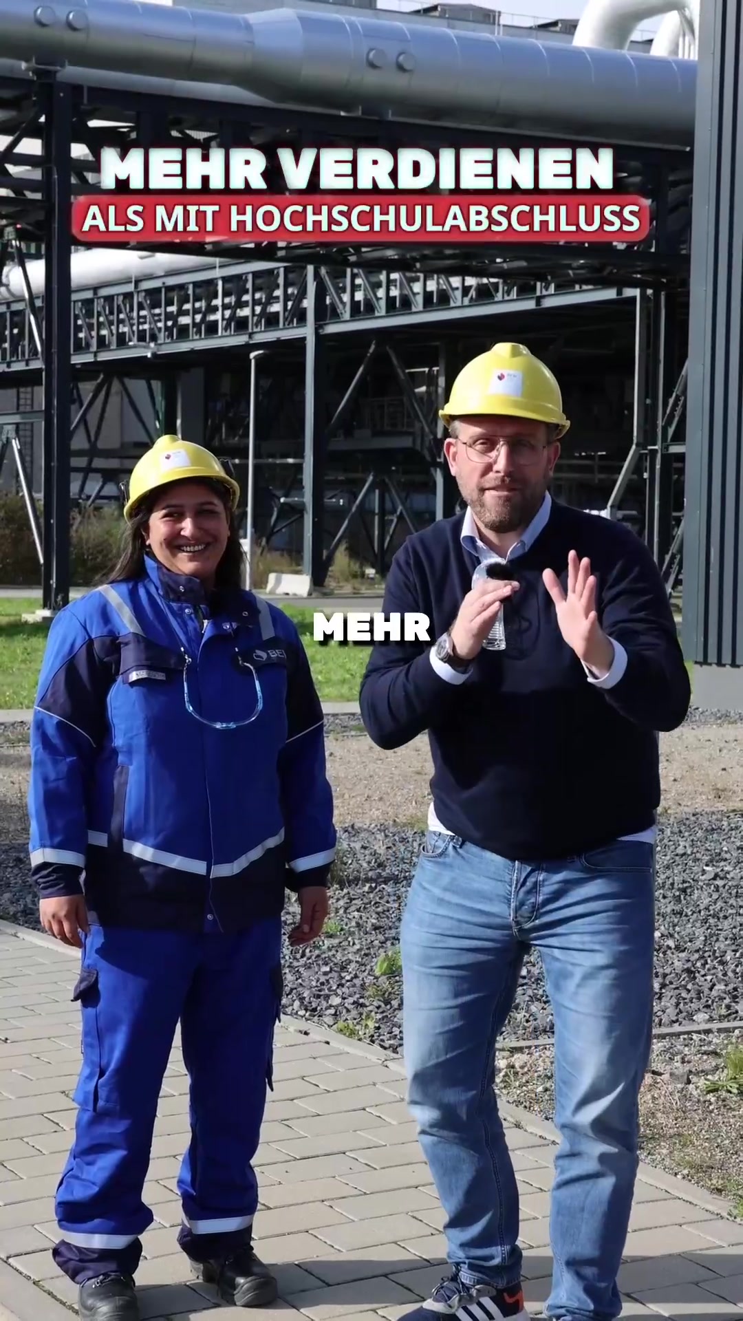 Standbild aus dem Video über den Verdienst in der technischen Ausbildung bei der BEW