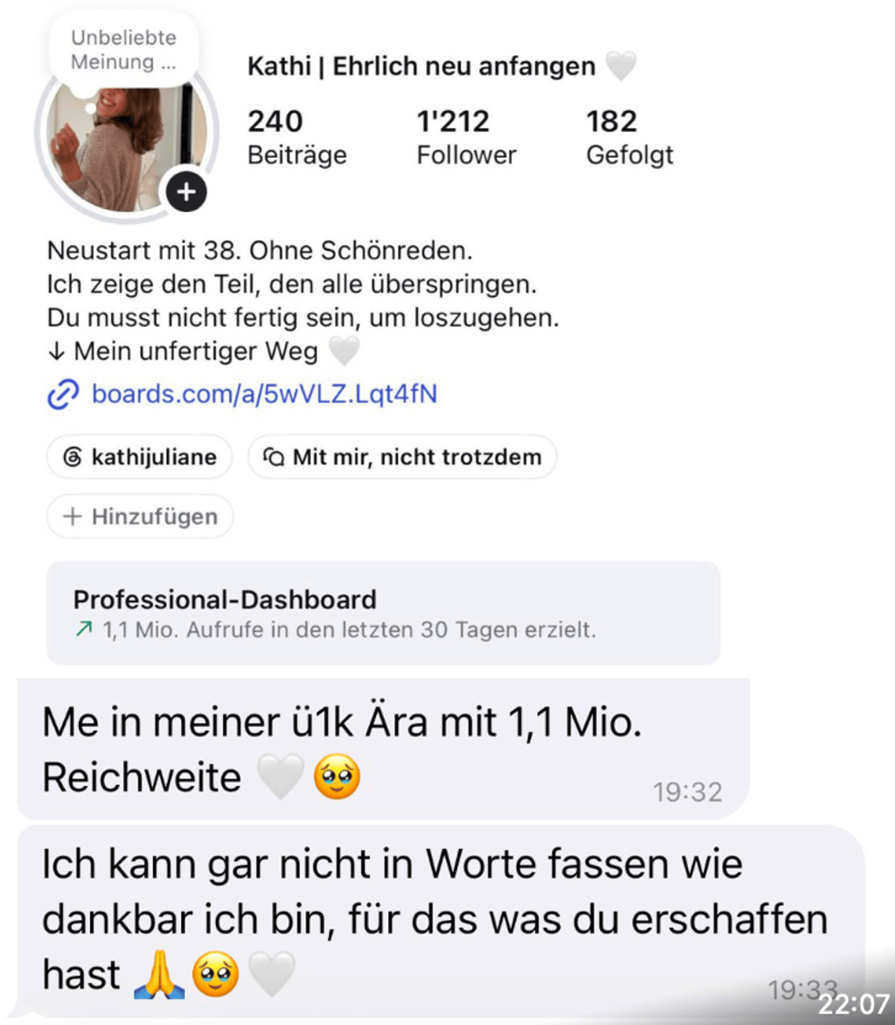 Social Proof Screenshot