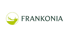 Grünes Frankonia-Logo mit einem Hirschkopf-Symbol in einem Kreis.