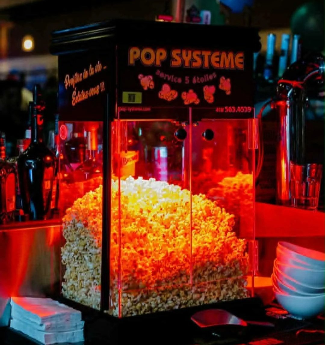 Réchaud à popcorn Pop Système au Pub Universitaire