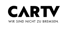 Schwarzes CAR TV Logo mit dem Text "WIR SIND NICHT ZU BREMSEN." darunter.