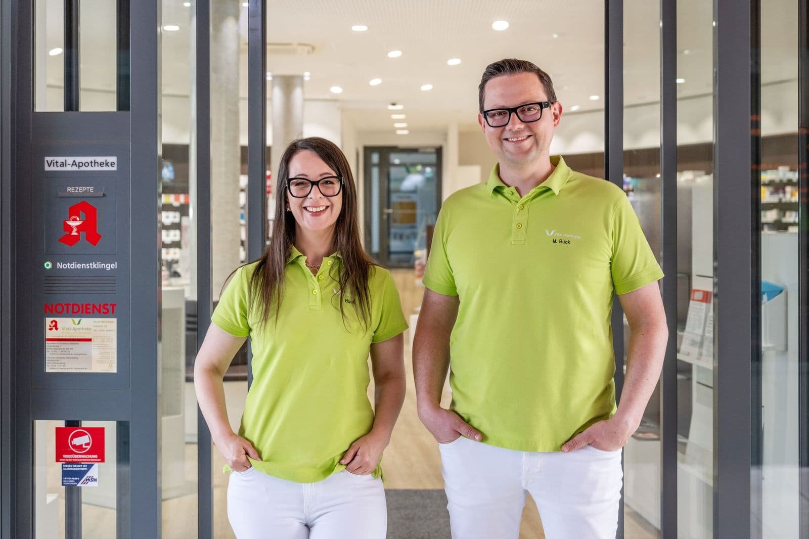 Tatjana und Martin Buck, Inhaber der Stadt-Apotheke Bad Buchau