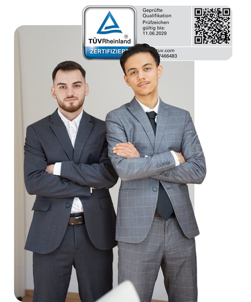 TÜV Rheinland zertifiziertes MJK Media Team