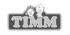 Graues Logo mit "TIMM"-Schriftzug und zwei Kinderköpfen oben in einer abgerundeten Form.