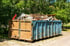 Überfüllter Container mit Holz- und Sperrmüll – REKA Containerdienst Langenfeld für schnelle und fachgerechte Entsorgung