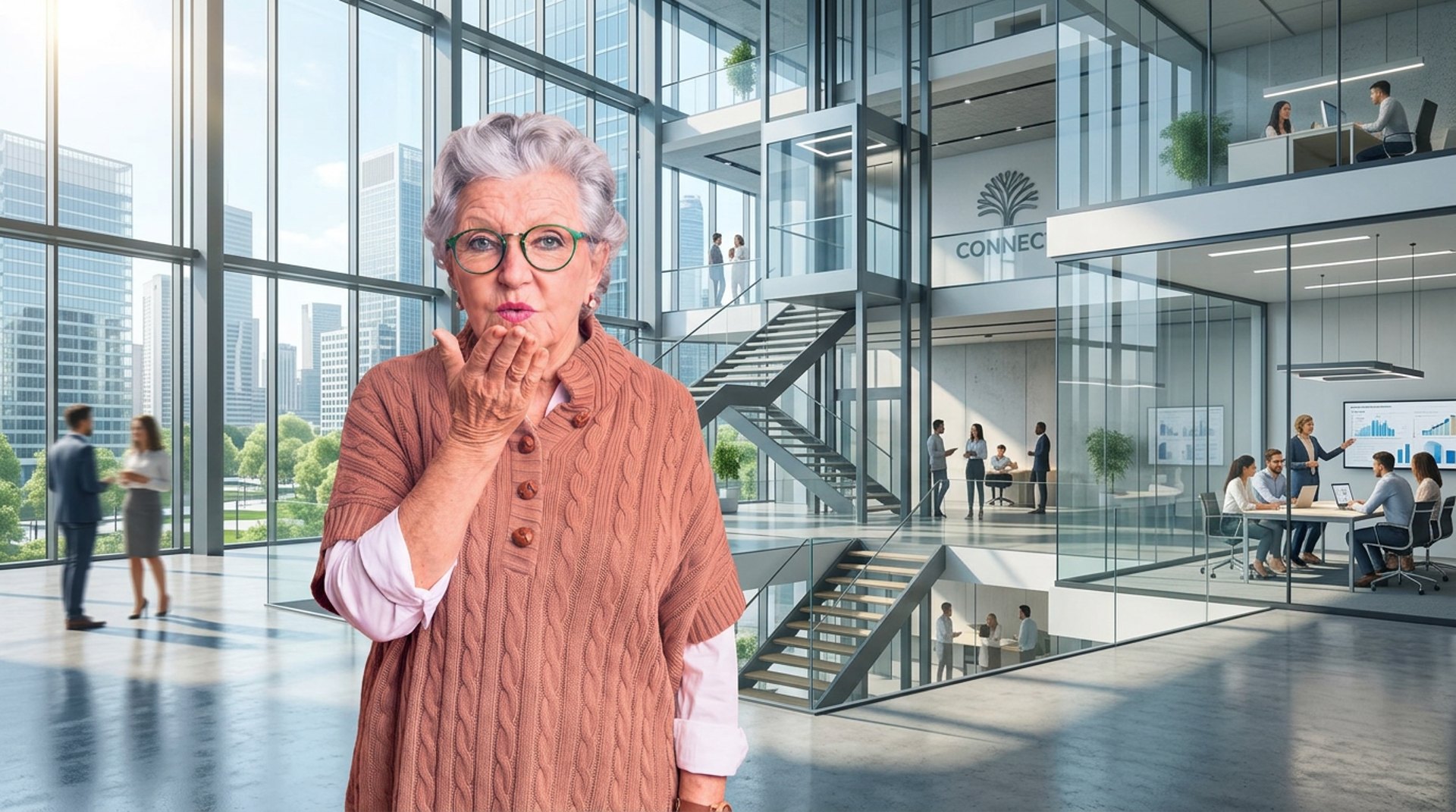 Werbegesicht der AL-Reinigung GmbH vor einer modernen Gewerbeimmobilie
