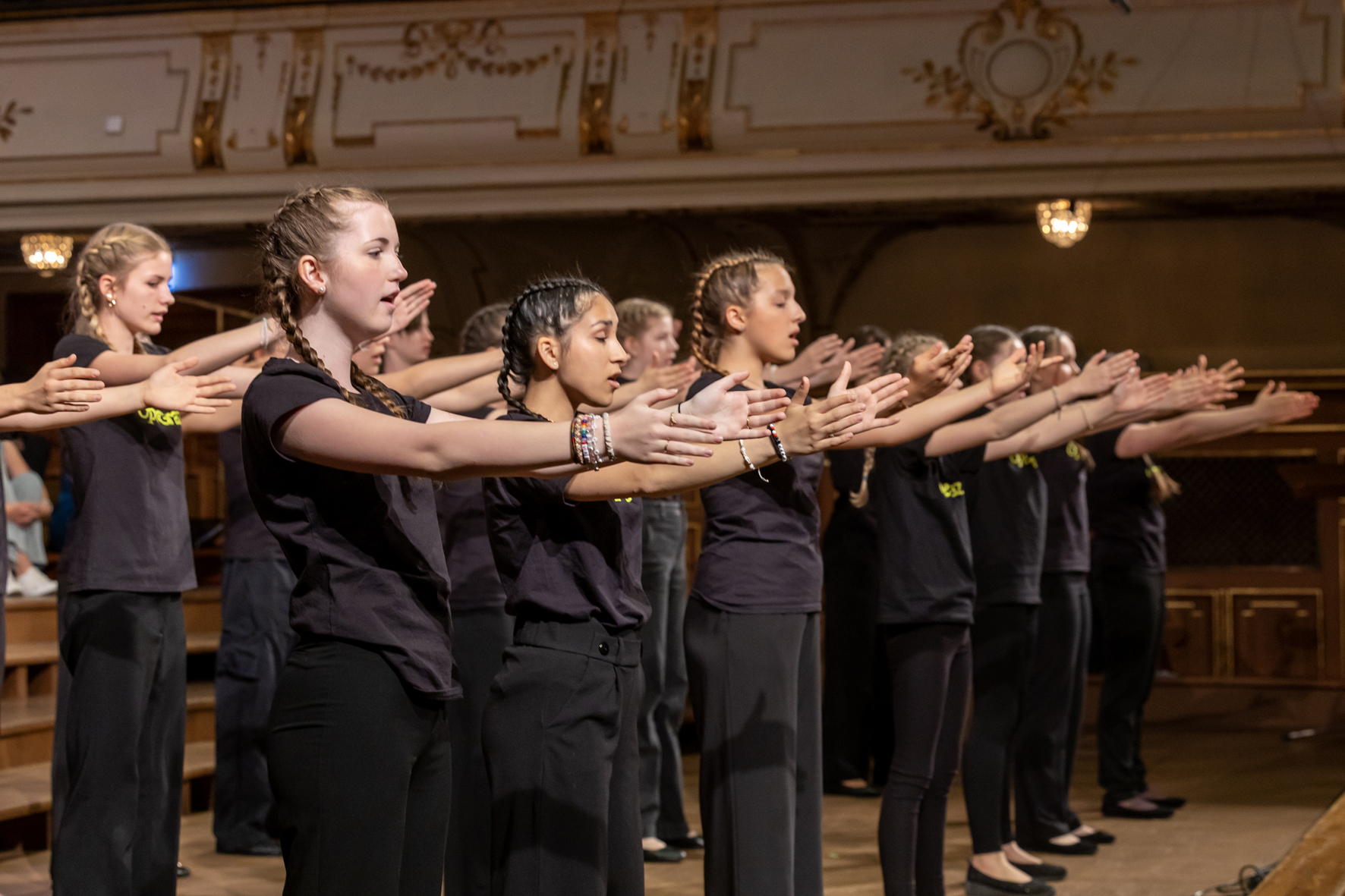 Singschul der Oper Graz at the opening concert in the Stefaniensaal, Voices of Spirit 2025, Graz