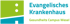 Logo des Evangelischen Krankenhauses Gesundheits Campus Wesel mit stilisiertem Gebäude und zwei Punkten.