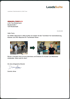 Brief von LeadsSuite über Videoproduktion bei HANDL Maschinen mit Fotos eines Filmdrehs und Technikers in einer Werkstatt.