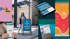 Werbedesign, Werbematerial, gestaltung, Visitenkarten, Roll up banner, poster