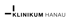 Logo der Klinik Hanau: vertikaler und horizontaler Balken, gefolgt vom Text "KLINIKUM HANAU".