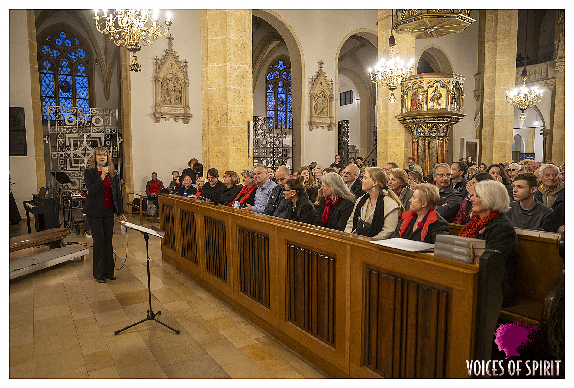 Mondo Musicale performing in the Stadtpfarrkirche during the Long Night of Choirs, Voices of Spirit 2024, Graz
