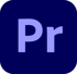Adobe Premiere Pro logo: purple "Pr" letters on a dark blue square with rounded corners.