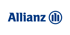 Blaues Allianz Logo mit dem Markennamen und dem runden Adlersymbol auf weißem Hintergrund.