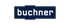 Buchner-Logo in Weiß auf blauem Rechteck, umgeben von grünem Hintergrund.