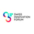 Schweizer Innovationsforum-Logo: bunte, ineinandergreifende Buchstaben "S" und "F" links, daneben der Text "SWISS INNOVATION FORUM" in Schwarz.