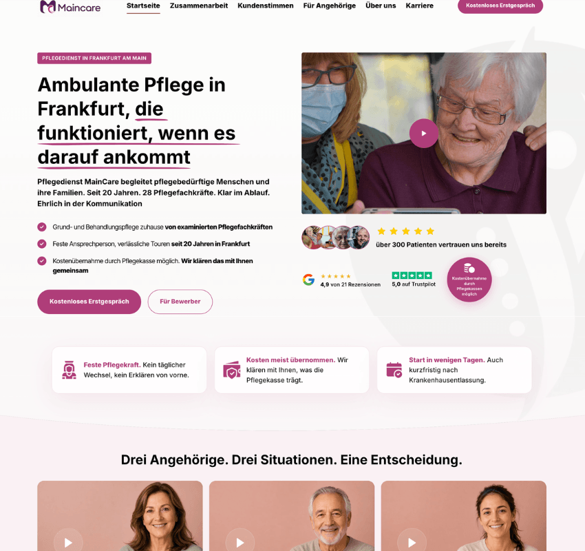 Nachher Website