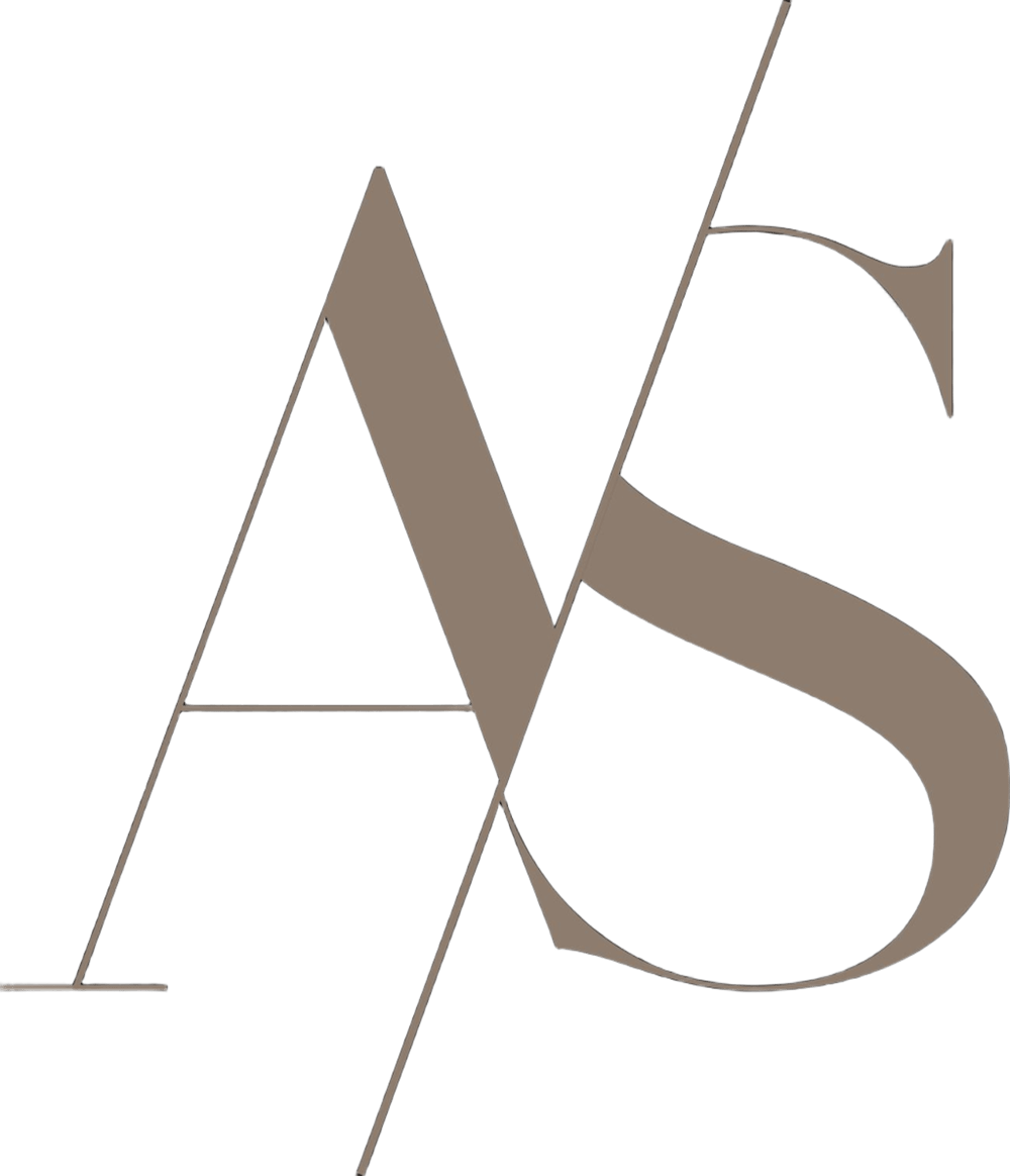 Logo "AS" über "ANASTASIA STERZING", darunter "Permanent Make Up | Stilberatung | Mentoring".