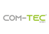 Logo: „COM-TEC GMBH“ in Grau und Hellgrün auf dunkelgrünem Hintergrund.