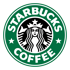 Grünes Starbucks-Logo mit weißer Sirene und den Worten „STARBUCKS COFFEE“.