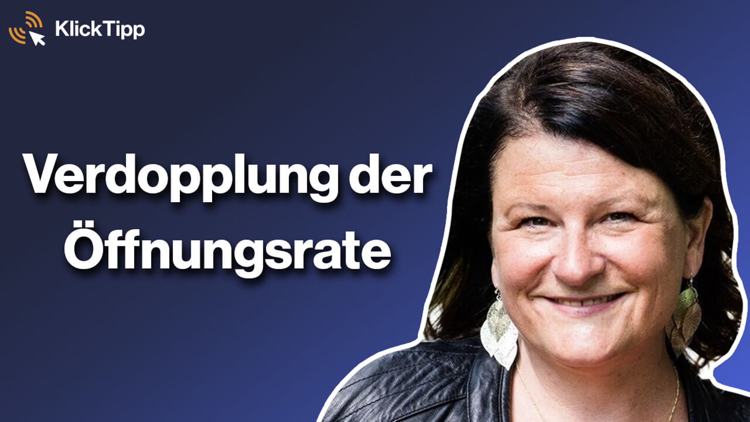 Simone Abelmann im Originalvideo zur E-Mail-Zustellbarkeit von KlickTipp