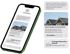 Smartphone mit Chat-Nachrichten: „Jetzt ist der richtige Moment. Sichere dir deine PV-Anlage von Unser Stadtwerk und erzeuge deinen eigenen Strom.“