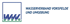 Logo des Wasserverbandes Vorsfelde und Umgebung mit blauen Wellenbuchstaben und Text.