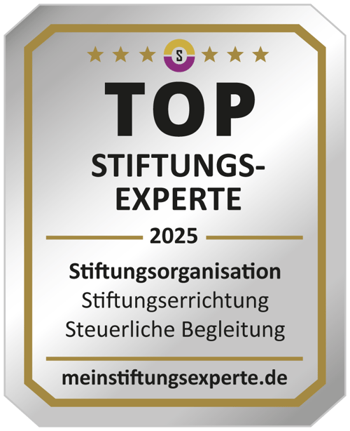 Siegel TOP Stiftungs-Experte 2025, meinstiftungsexperte.de