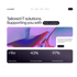 Webseite mit "Tailored IT solutions. Supporting you with Multi-contracts" und Statistiken.